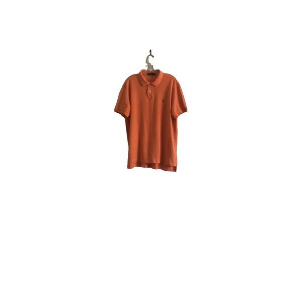 Polo Ralph Lauren Man's Orange Short Sleeve Shirt Size XLTG - Picture 4 of 6
